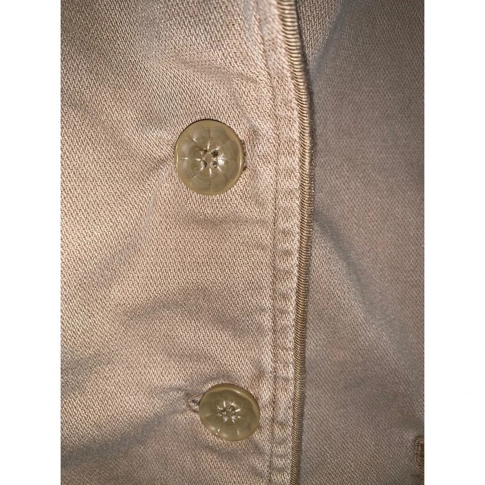 Liz Claiborne Womens‎ Tan Blazer Jacket Size Small Button Front Pockets